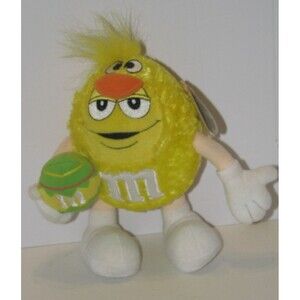M & M's Yellow Plush Easter M & M Chick with Easter Egg 7"